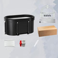 Portable multi-layer outdoor cold immersion bathtub for athletes' recovery, foldable for family use.