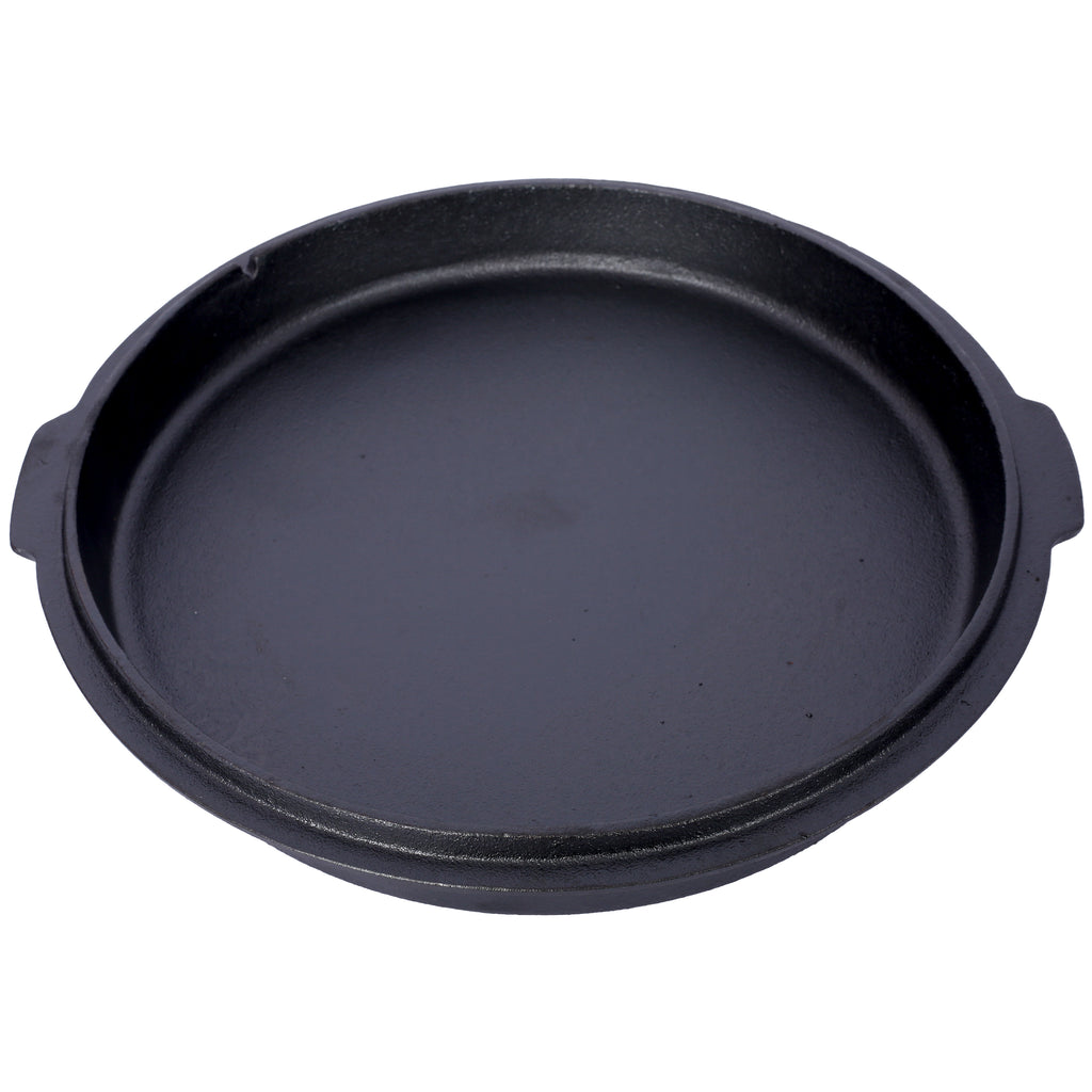 ast iron Dutch oven with lid, outdoor camping deep pot, used for camping, cooking, barbecue and leg rest, 8 Quart